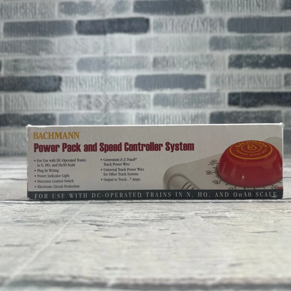 Bachmann 44212Power Pack w/Speed Controller DC Trains : N / HO / On30 Scale